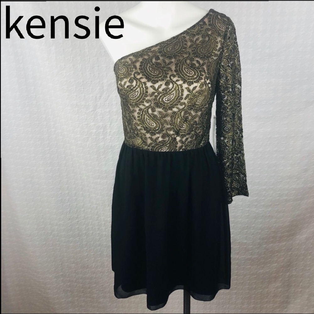 Kensie women’s one shoulder prom cocktail dress